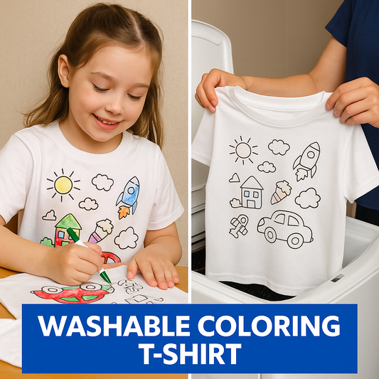 Play & Wear: Washable Coloring T-Shirts for Kids