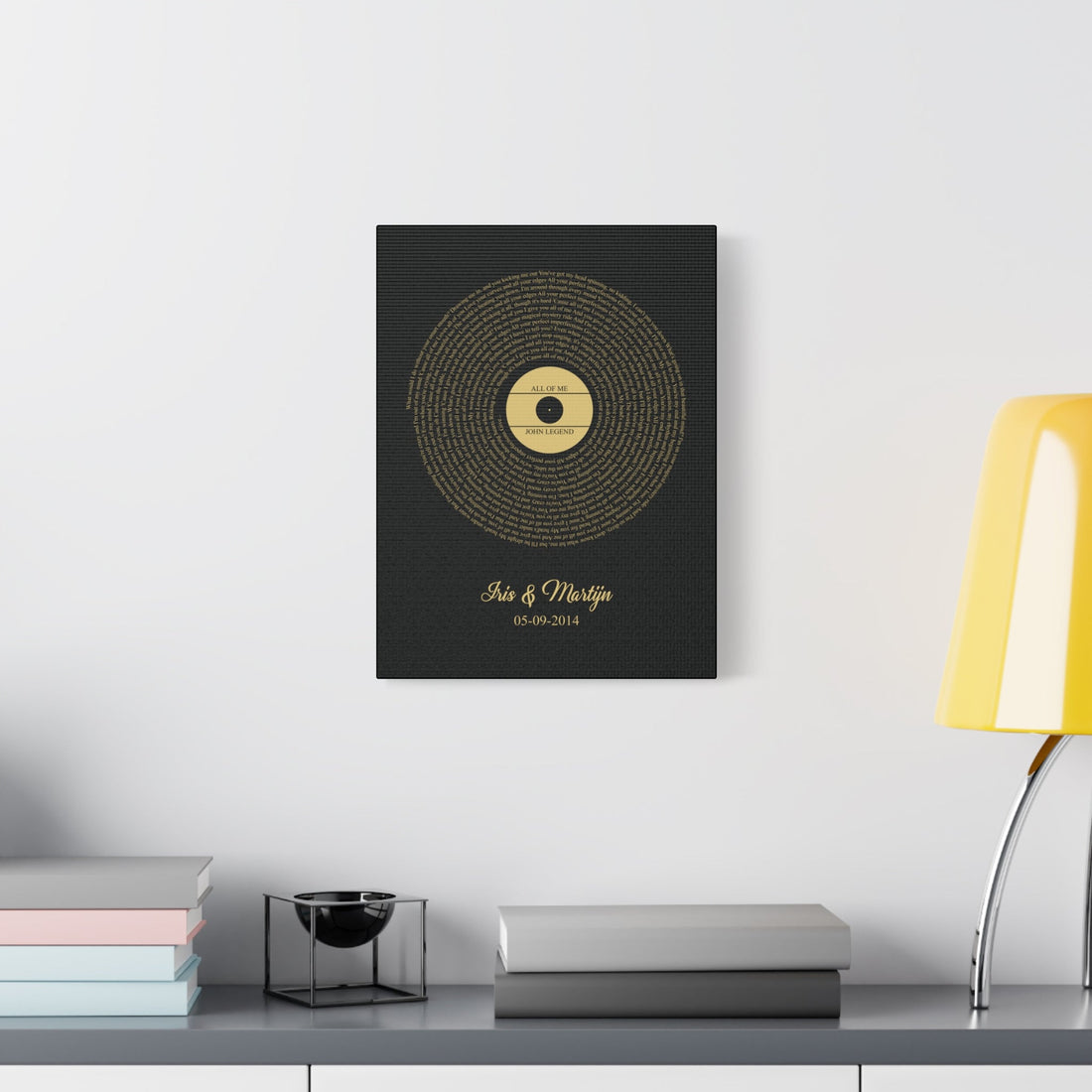 Custom Song lyrics Canvas
