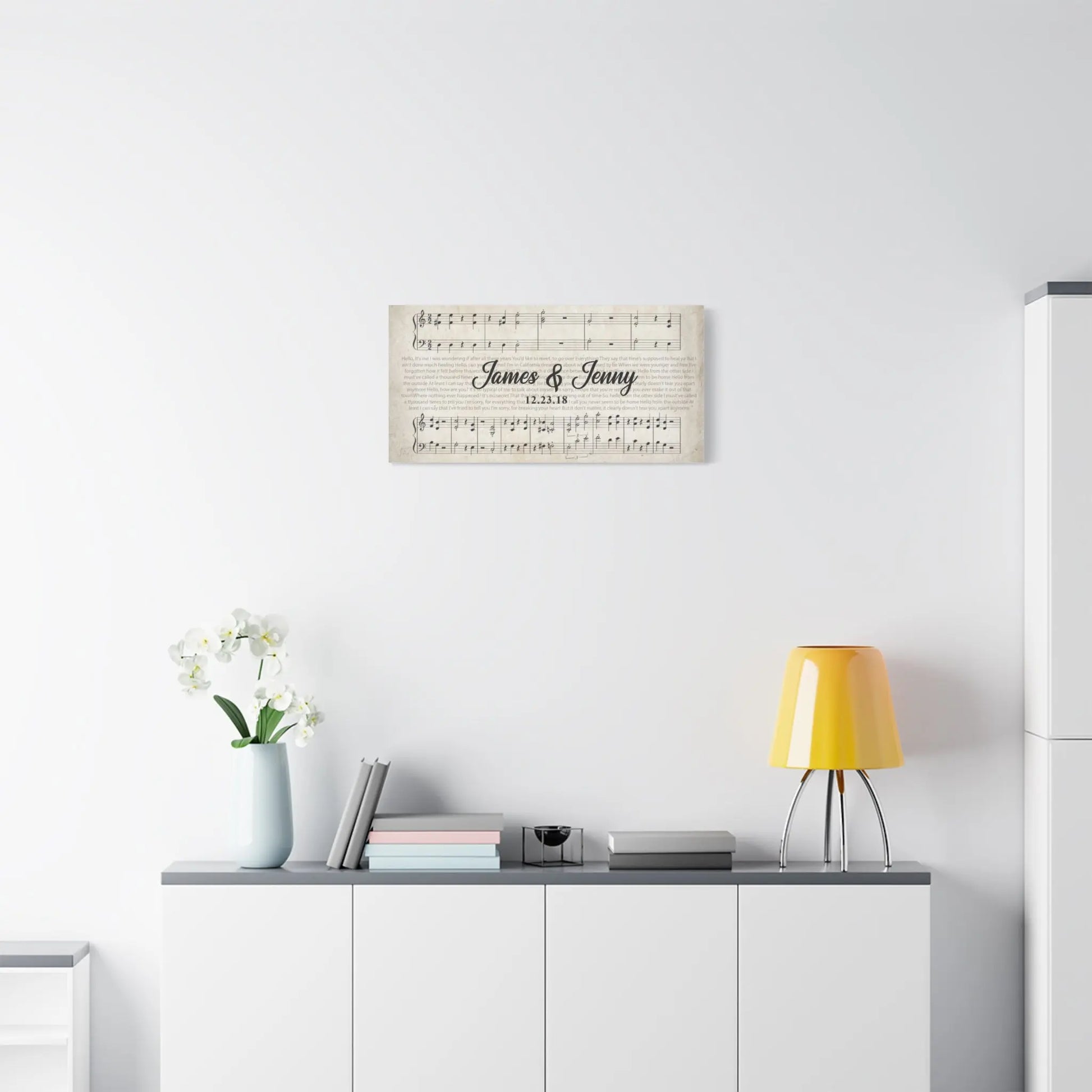 Musical Sheet Canvas Gift - The Ink